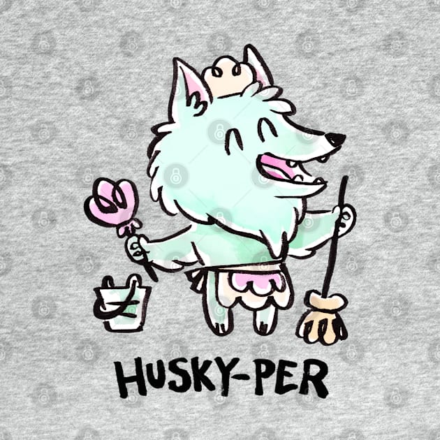 Husky-Per by ginaromoart